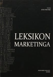 Naslovnica knjige LEKSIKON MARKETINGA - Jozo Previšić