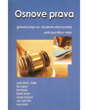 Naslovnica knjige OSNOVE PRAVA