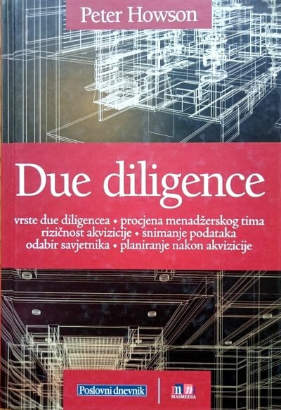 202 Naslovnica knjige DUE DILIGENCE: Dubinsko snimanje tvrtke