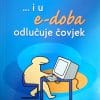 Naslovnica knjige ...I U E-DOBA ODLUČUJE ČOVJEK - Zoran Baračkai, Jolan Velencei