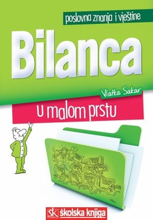 Naslovnica knjige BILANCA U MALOM PRSTU: poslovna znanja i vještine - Vlatka Sakar