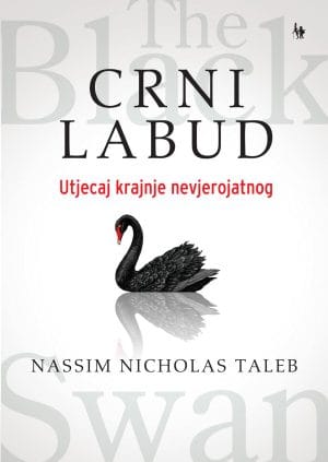 Naslovnica knjige CRNI LABUD: Utjecaj krajnje nevjerojatnog, II. izdanje - Nassim Nicholas Taleb