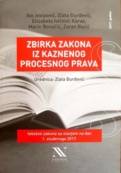 New Doc 2018-01-26 (2) Naslovnica knjige ZBIRKA ZAKONA IZ KAZNENOG PROCESNOG PRAVA - Zlata Đurđević