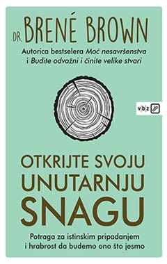 Naslovnica knjige OTKRIJTE SVOJU UNUTARNJU SNAGU: Potraga za istinskim pripadanjem i hrabrost da budemo ono što jesmo - Brené Brown