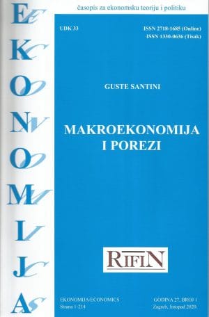 Naslovnica knjige MAKROEKONOMIJA I POREZI - Guste Santini