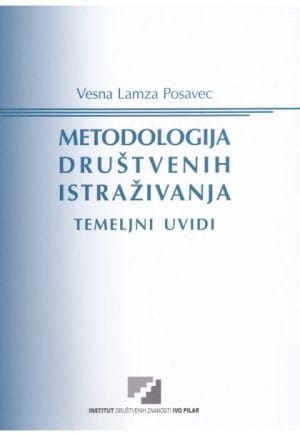 Naslovnica knjige METODOLOGIJA DRUŠTVENIH ISTRAŽIVANJA: temeljni uvidi - Vesna Lamza Posavec
