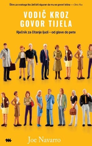 Vodic-kroz-govor-tijela Naslovnica knjige VODIČ KROZ GOVOR TIJELA: Rječnik za čitanje ljudi od glave do pete - Joe Navarro